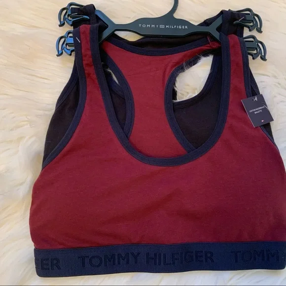 Tommy Hilfiger Cotton Racerback Bralette Set of Two - NWT - Small - Picture 2 of 11